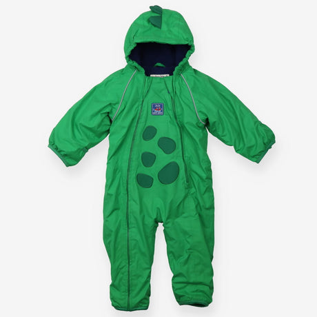 Puddlesuit Fleece Lining Green Dinosaur