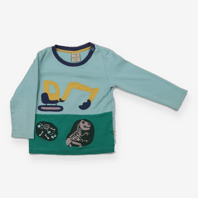 T-shirt long sleeve green digger fossils