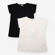 JoJo Maman Bebe Black and White Short Sleeve Mater