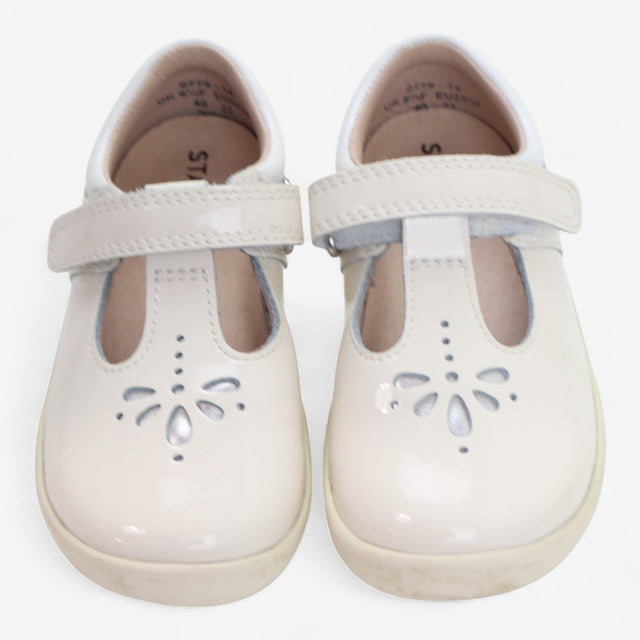 Puzzle Shoe White Patent