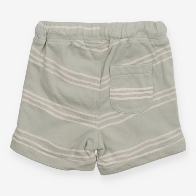 Green Striped Shorts