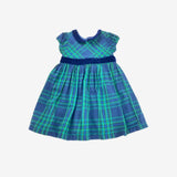 Blue and Green Festive Tartan Dress