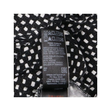 Patterned Jersey Mini Dress – Short Sleeves, Flute