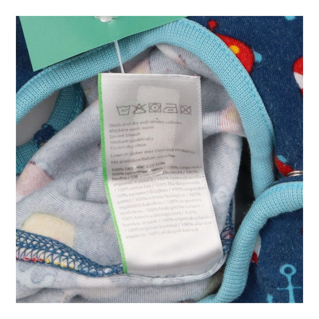Jersey Dungarees Blue Tug Boat Print