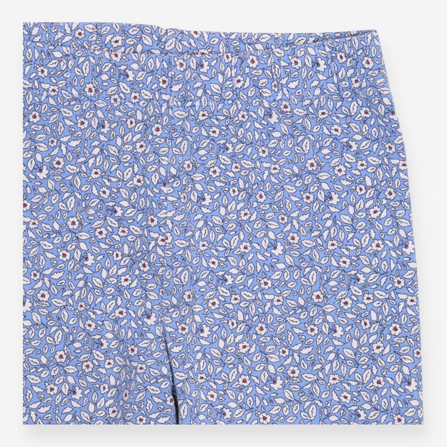 Leggings Blue Floral Leaves