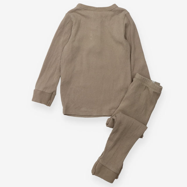 Ribbed Light Brown pyjamas
