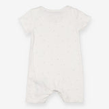 Shortie romper white with grey stars