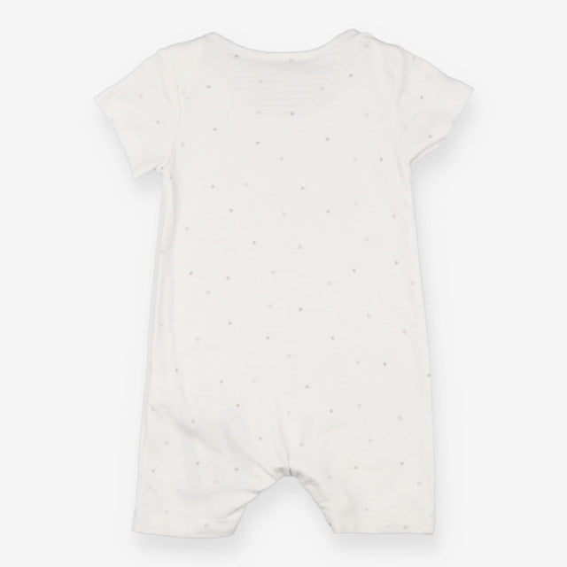 Shortie romper white with grey stars