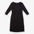 Midi Dress Black Stretch Jersey Maternity