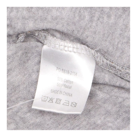 T-Shirt Grey Marl Foil Fleck V-Neck Short Sleeve