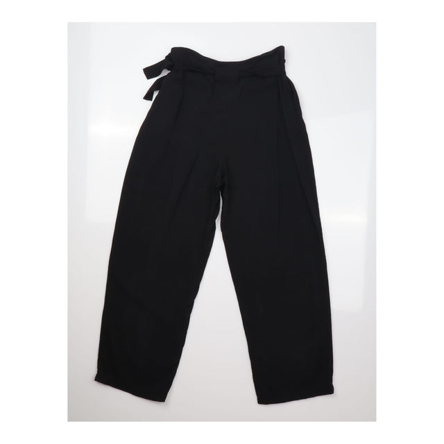 Trousers High Waist Tailored Black Tapered Leg