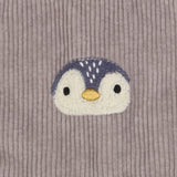 Pinafore grey cord penguin