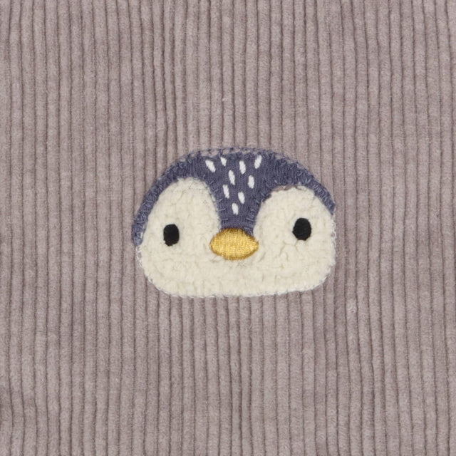 Pinafore grey cord penguin