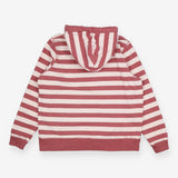 Hoodie Striped Pullover Pink