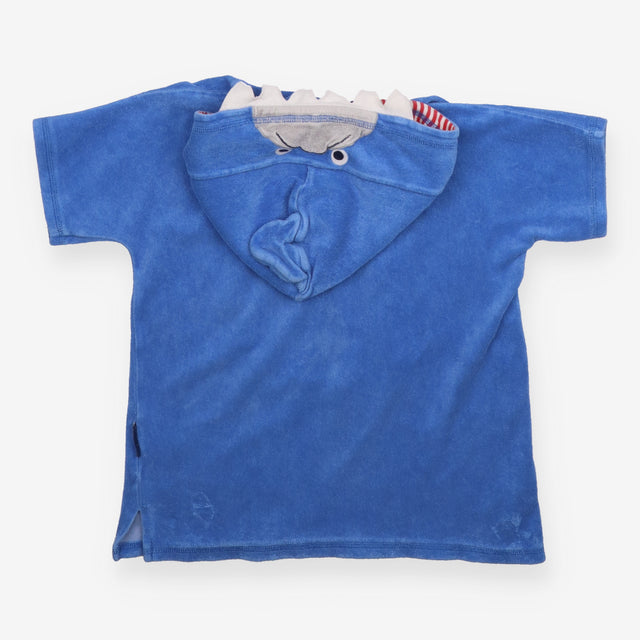 Towelling Coverup Blue Shark