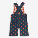 Blue Woven Radish Dungaree Check Lined