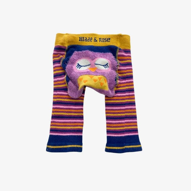 Purple Owl Knit Leggings