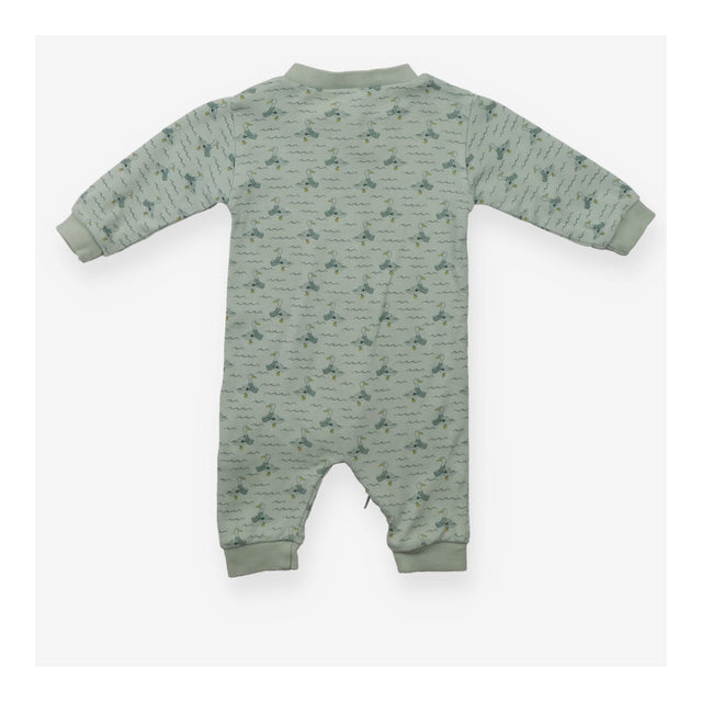 Fixoni Zipped Sleepsuit Footless Green with Ducks