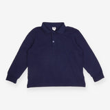 Polo shirt LS navy blue
