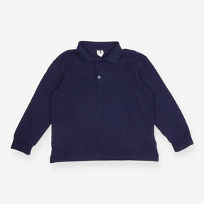 Polo shirt LS navy blue
