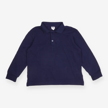Polo shirt LS navy blue