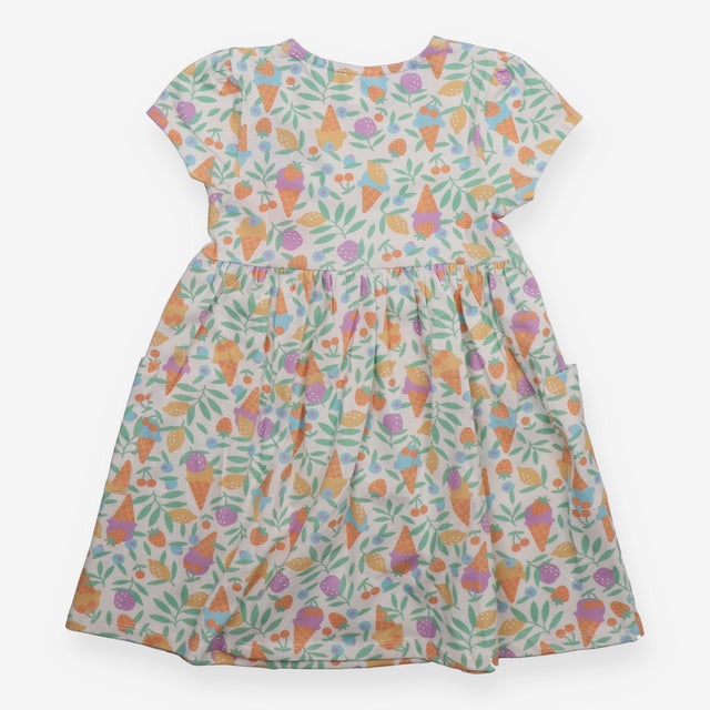 Jersey Dress Sorbet Smiles White