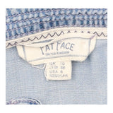 Denim Look Tunic Dress Blue Lyocell Long Sleeve