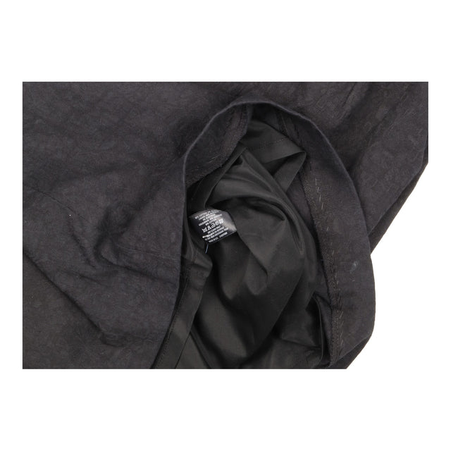 Dress Black Strapless Contrast Stitching Pocket Mi