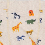 Cream Safari Animals Knit Leggings