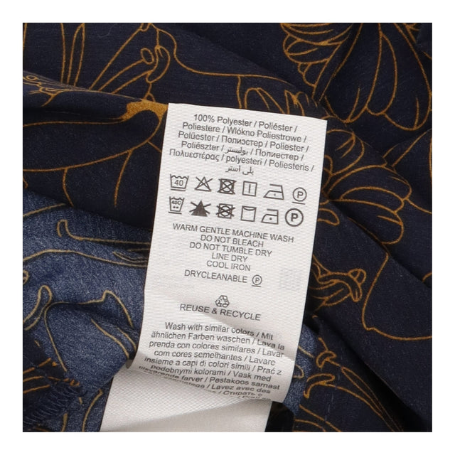 Black Gold Ochre Floral Line Art V Neck Crossover 