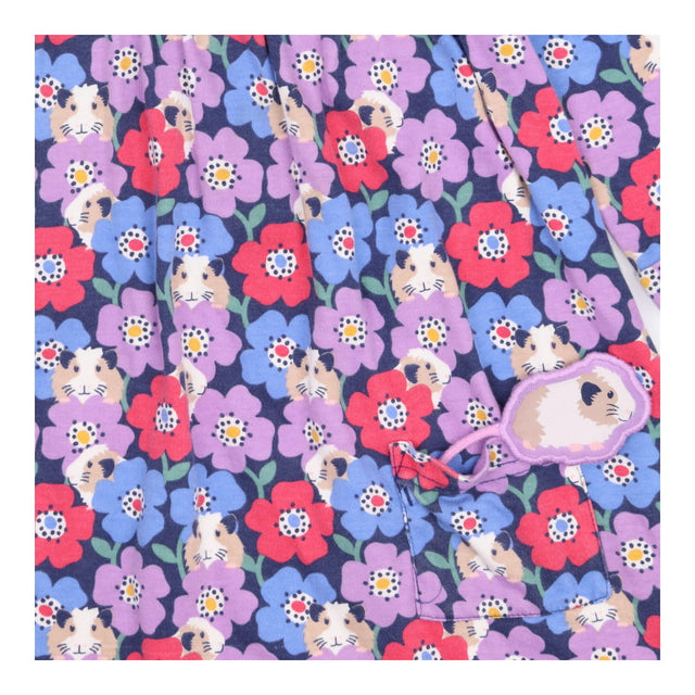 Dress jersey LS flowers Hamster