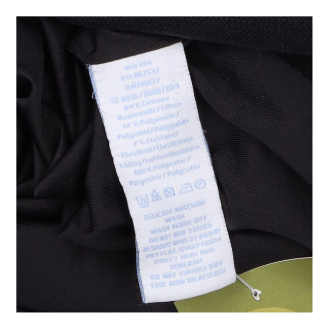 Dress Black Short Sleeve Tailored Button Detail Kn