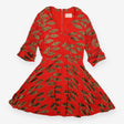 Leopard Lip Red Silk Mini Dress Donald Robertson