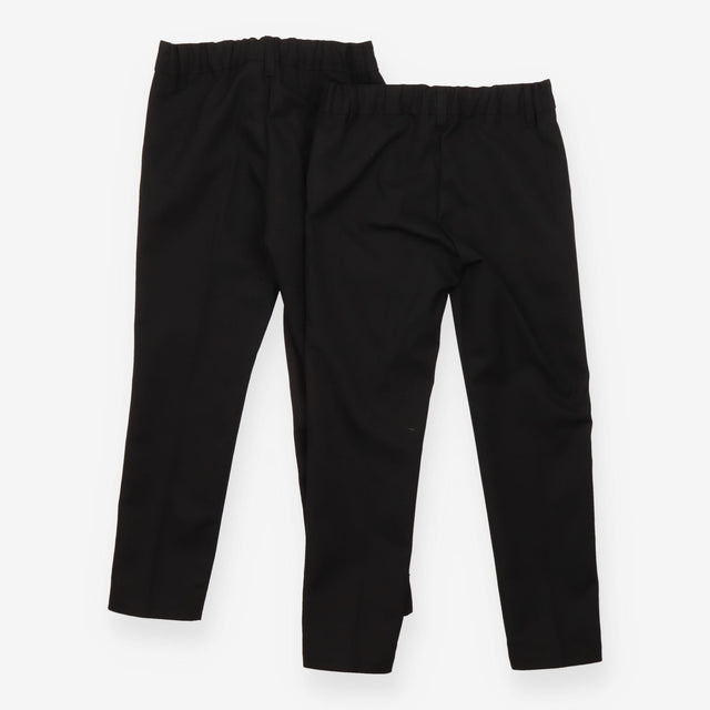 School Trousers Black with Adjustable Waist 2-Pack