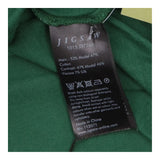 Long Sleeve V-Neck Silk Blend Tunic Top Forest Gre
