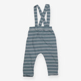 Leggings with Braces Teal Striped