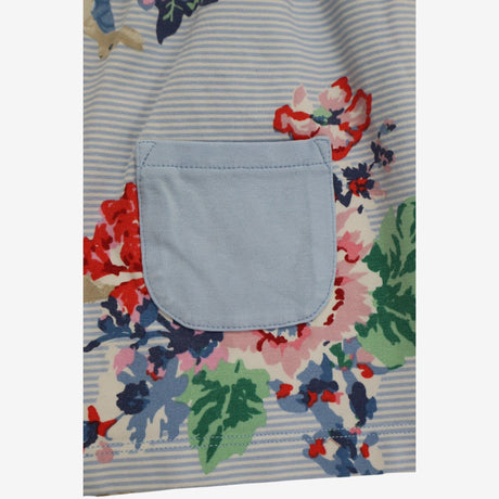 Dress Jersey Long Sleeve Blue Stripe with Floral P