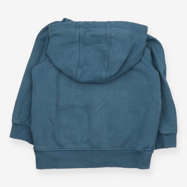 Hoodie Blue India Ink Tractor Applique
