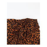 Midi Skirt Animal Print Wrap Tie Waist