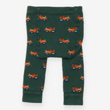 Green Tractor Knit Leggings 