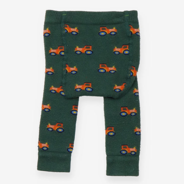 Green Tractor Knit Leggings 