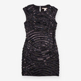 Black Sequin & Polka Dot Min