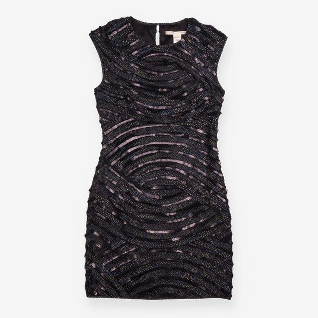 Black Sequin & Polka Dot Min
