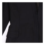 Maternity Blazer Black Longline Tie Back Collarles