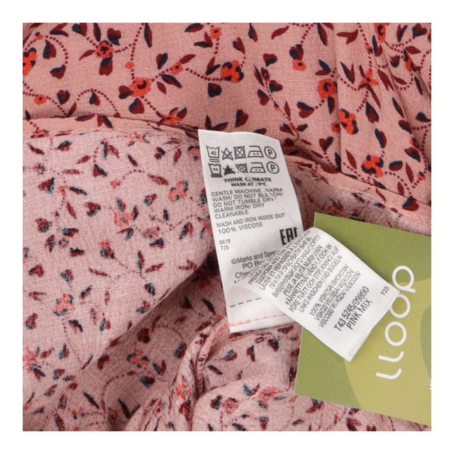 Blouse pink with floral