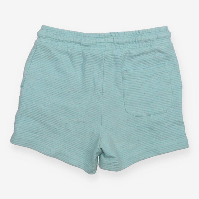 Jersey Ribbed Short Blue with Multicoloured Flecks