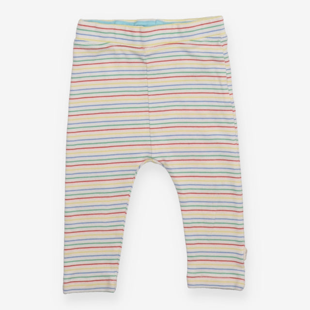 Leggings white thin stripes