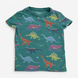 Short Pyjamas Green with Dinosaurs