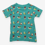 Green T-shirt with Birds