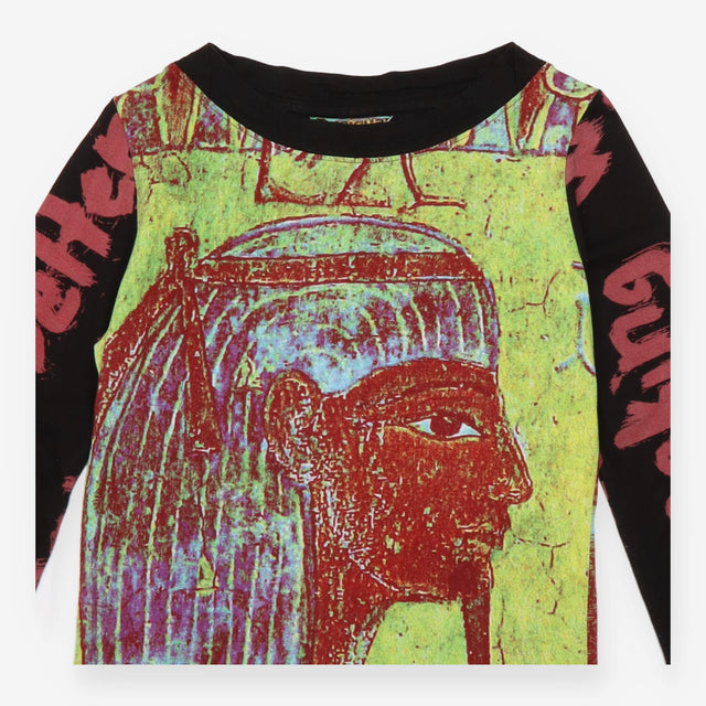 Desigual Egyptian Pharaoh Graphic Long Sleeve Top 